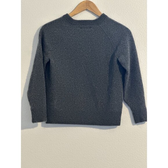 Everlane The Boxy Crew In Cashmere Women’s Sweater In Dark Grey Size Medium - Picture 8 of 8